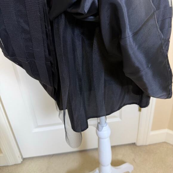 Trina Turk Ashley Shirtdress Size 0 fit & flare buttoned sheer stripe tulle EUC - Picture 7 of 9